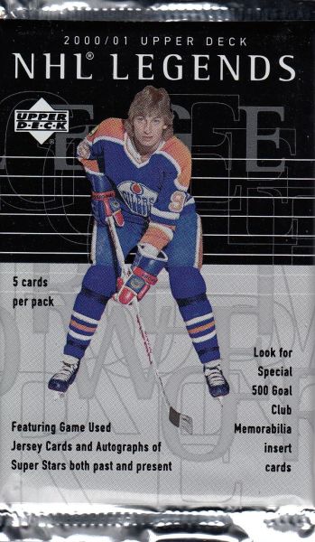 2000-01 Upper Deck NHL Legends Hockey HOBBY Pack